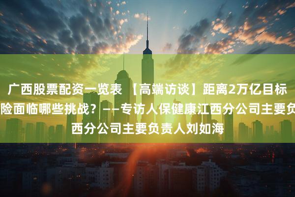 广西股票配资一览表 【高端访谈】距离2万亿目标 商业健康保险面临哪些挑战？——专访人保健康江西分公司主要负责人刘如海